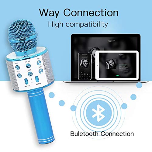 Wireless Bluetooth Karaoke Microphone for Kids Boys, Girls Gifts Age 6-10 Birthday Presents for 5-12 Year Old Boys Girls - Assorted Color