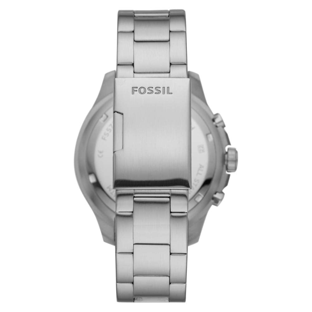 Fossil FB-03 Men's Chronograph Stainless Steel Watch with Blue Dial FS5724