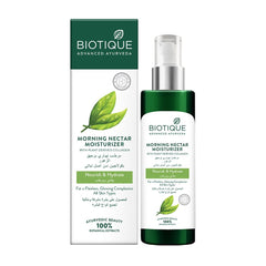 Biotique MORNING NECTAR MOISTURIZER WITH PLANT DERIVED COLLAGEN Nourish & Hydrate For A Flawless, Glowing Complexion All Skin Types-200ml