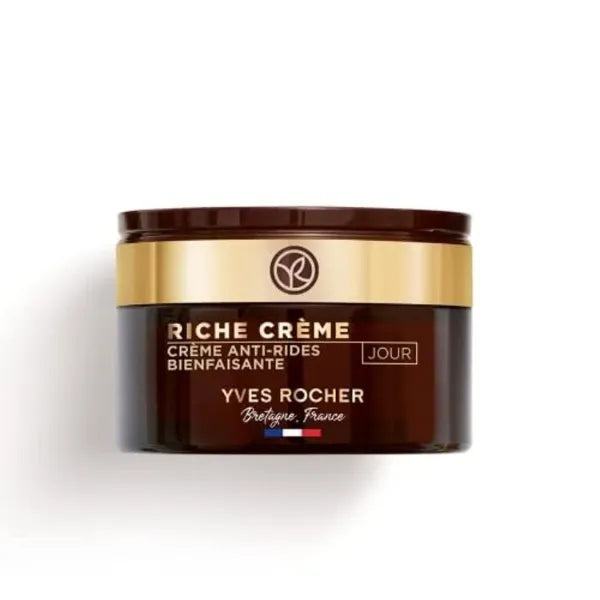 Yves Rocher Comforting Anti-Wrinkle Riche Crème (Day) | Face Cream to Soften & Smooth Skin | 1.7 fl oz