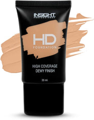 Insight HD Full Coverage Foundation for All Skin Types | Dewy Finish | High Coverage | Paraben-Free | Lightweight | 20ml (FD30-LN10), Pack of 1