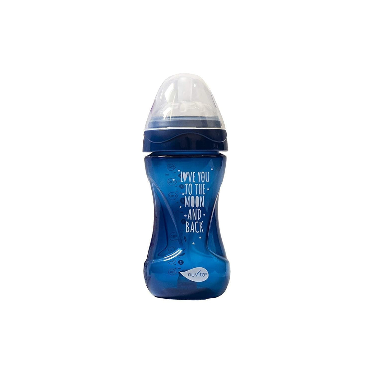 Nuvita Mimic Cool Feeding Bottle, 250 ml, Maroon, Piece Of 1