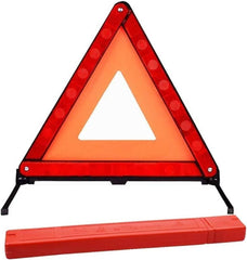 Reflective Warning Triangle, Foldable Safety Warning Triangle for Roadside Breakdowns, Warning Triangle with Storage Box for Car Emergencies Accessories (1 Pack)