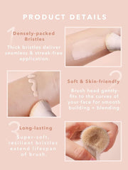 Shiglam Skin Fluencer Foundation Brush, Beige