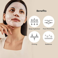 Wholesome First Korean Bio Dance Bio-Collagen Mask, Made in Korea, Bio Collagen Face Mask, Hydrating Overnight Hydrogel Mask, Pore Minimizing, Elasticity 34g.