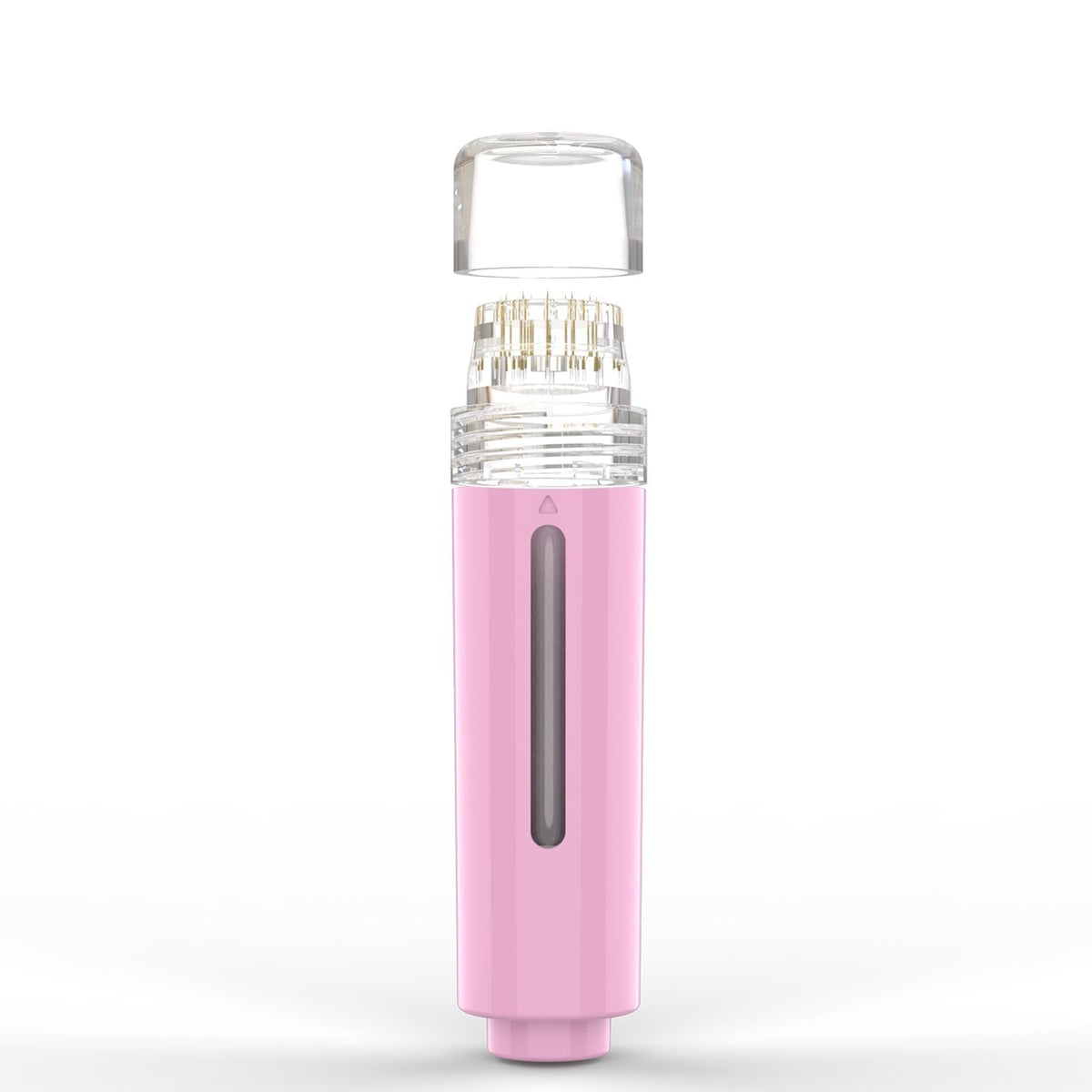KASTWAVE Titanium Microneedle Derma Stamp – Multifunctional Skin Care Tool for Face, Lips & Scalp | Enhanced Serum Application | Pink Derma Roller Alternative