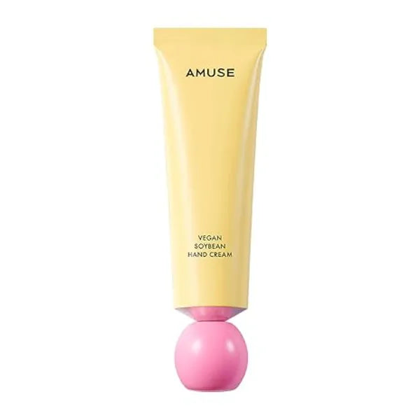 Amuse SEOUL Vegan Soybean Hand Cream with Shea Butter 50ml, Green Floral Scent, Soft, Smooth, Creamy Hand Moisturizer, Non Greasy, Hydrating, Nourishing Cream, Dry Skin