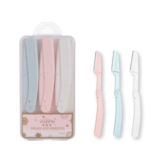 Rayyan Eyebrow Razor, Dermaplane Razor, 3 Pcs Touch-Up Dermaplaning Tool with Precision Cover, Face Razors for Women, Eyebrow Razor, Facial Razor, Womens Face Razor Peach Fuzz Remover