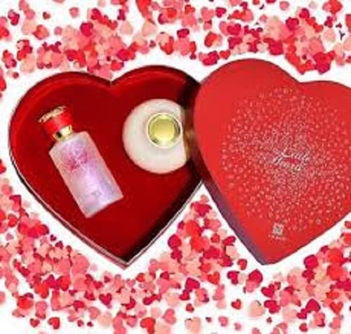 Ahmed Al Maghribi Little Hearts Gift Set | For women giftset | Giftsets | Perfumes | For Womens | Body gel | perfumes (body gel 30ml) (little hearts Perfume 50ml)