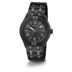 GUESS Men's 44mm Watch - Black Bracelet Black Dial Black Case