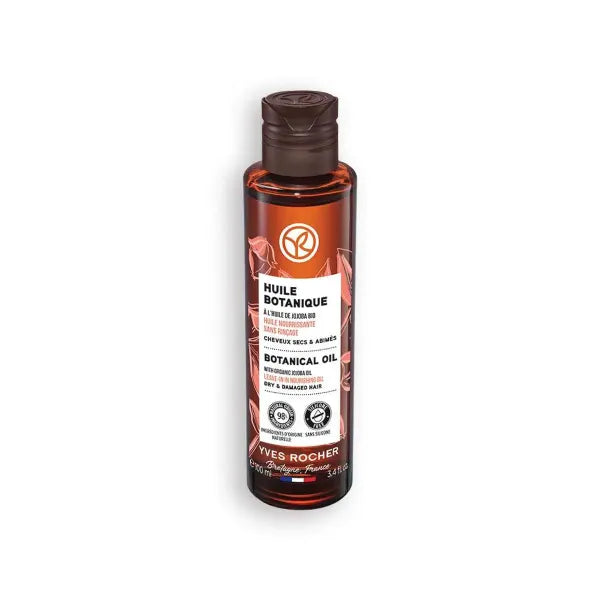 Yves Rocher Botanical Organic Jojoba Oil for Damaged Hair - 100 ml / 3.4 Fl.Oz