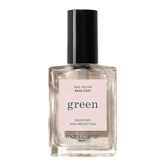 Manucurist Green Base Coat Nail Polish Nail Polish Base 12 free 78.5% Plant Based Ingredients Made in France 0.5 fl oz