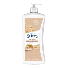 St. Ives Soothing Oatmeal & Shea Butter Body Lotion| Organic Skin Renewing Lotion For Smooth & Supple Skin| Deeply Hydrates & Nourishes| Paraben-Free & Non-Greasy| Dermatologically Tested| 400ml