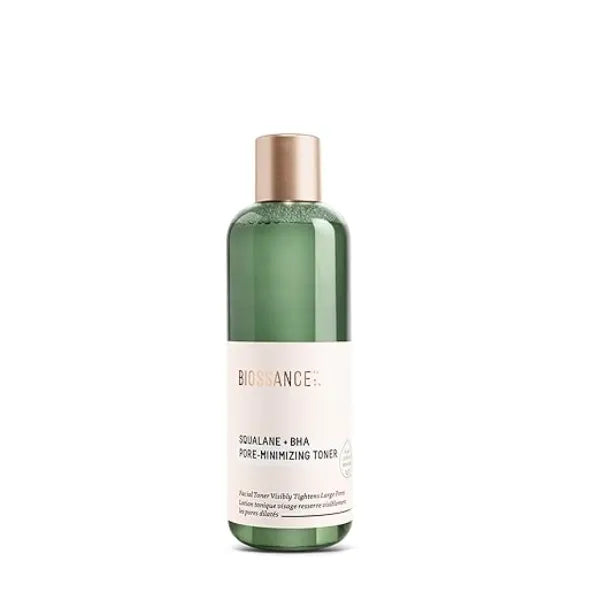 Biossance Squalane + 2% BHA Pore Minimizing Toner  Hydrating & Gentle Exfoliating Facial Toner for Smooth Skin Reduces Pores & Moisturizes  Natural BHA & Squalane for Daily Use, 4.5 fl oz