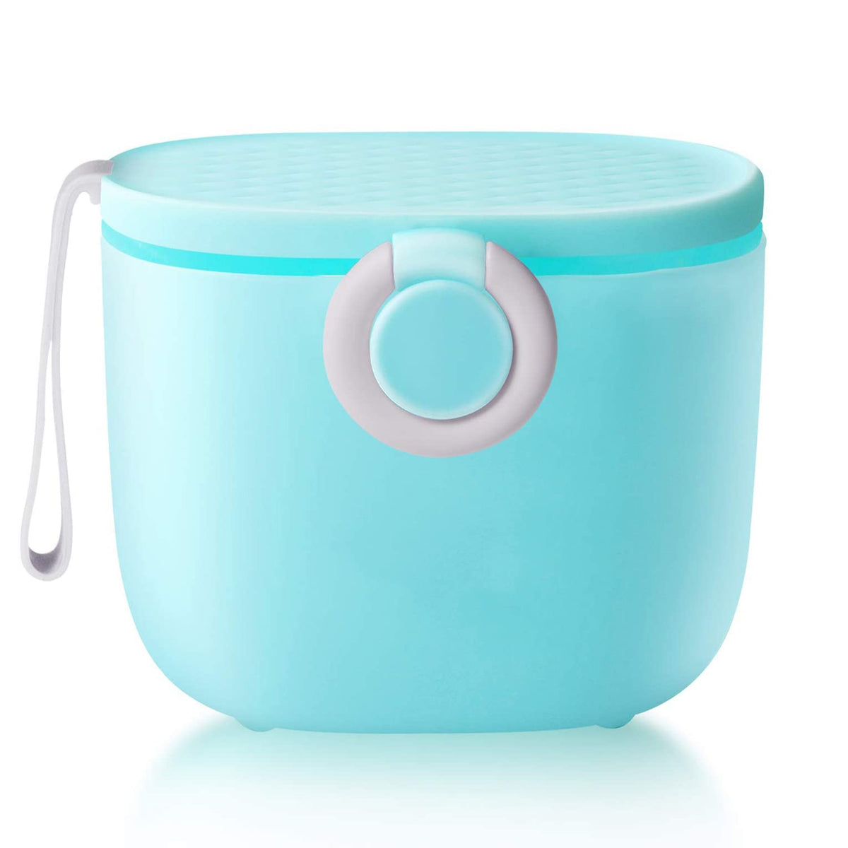 ELECDON Baby Formula Dispenser, Portable Milk Powder Dispenser Container with carrying Handle and Scoop for Travel Outdoor Activities with Baby Infant, 500ML (Blue)