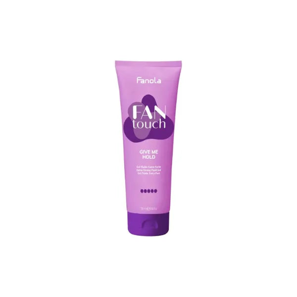 Fanola Fantouch Extra Strong Fluid Hair Gel - Professional Styling Gel for All Hair Types with Long-Lasting Hold & Flake-Free Finish - 8.45 Fl oz