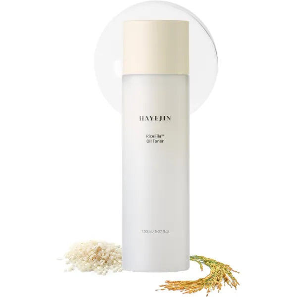 HAYEJIN RiceFila Milk Toner for Glass Skin – 2-in-1 Hydrating Korean Rice Toner with Niacinamide, 8 Hyaluronic Acids & 6 Peptides – Dual Phase Lightweight Rice Bran Facial Toner 5.07 fl oz