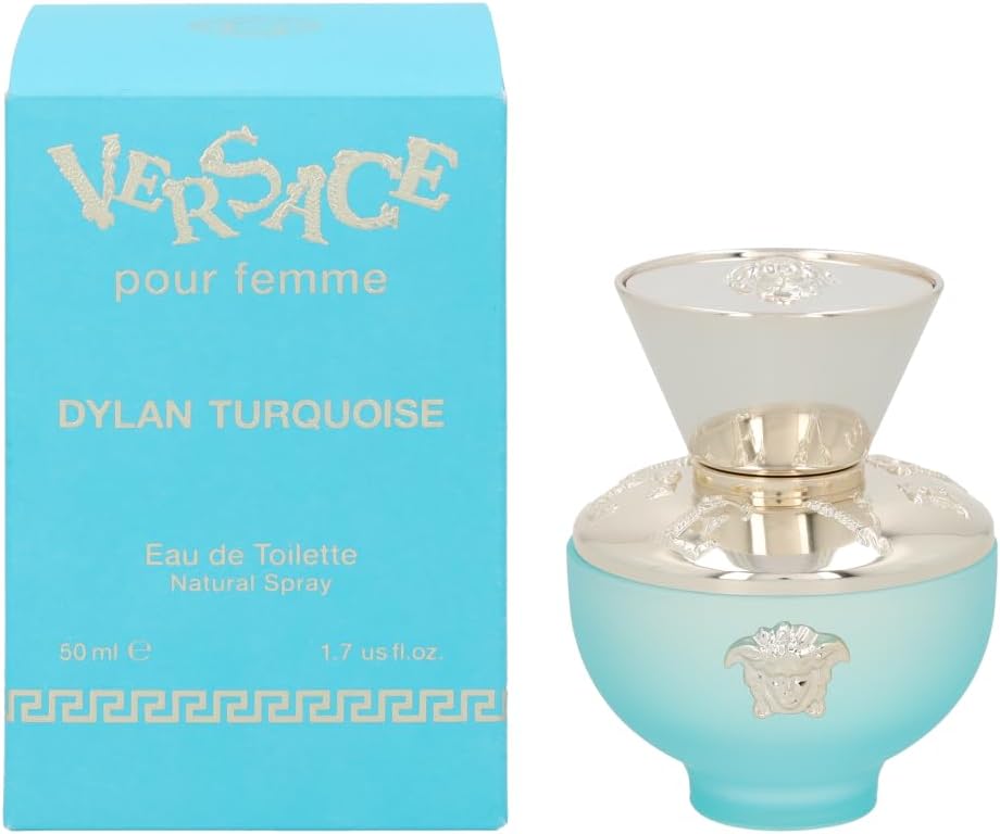 Versace Dylan Turquoise Eau De Toilette Natural Spray, 50 ML