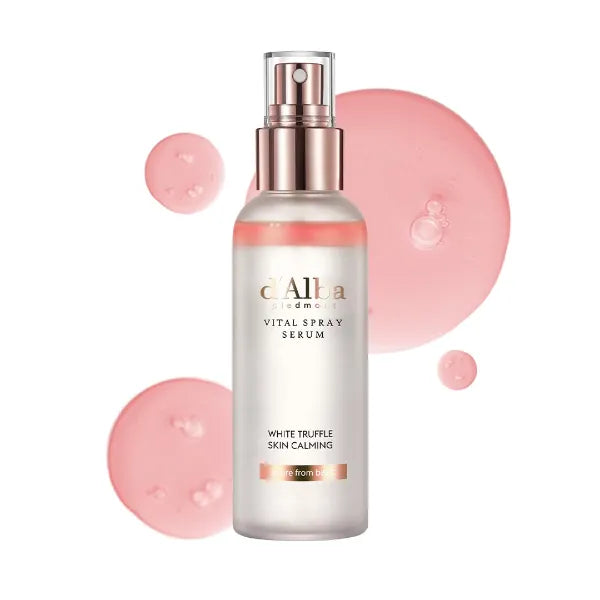 d'alba Piedmont Italian White Truffle Vital Spray Serum, Vegan Skin Care, Calming and Hydrating Facial Mist for Red and Sensitive Skin