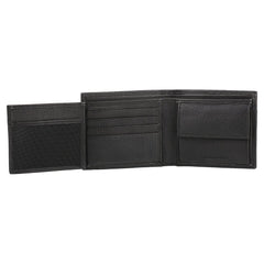 TITAN Men's Bifold Leather Wallet - Black