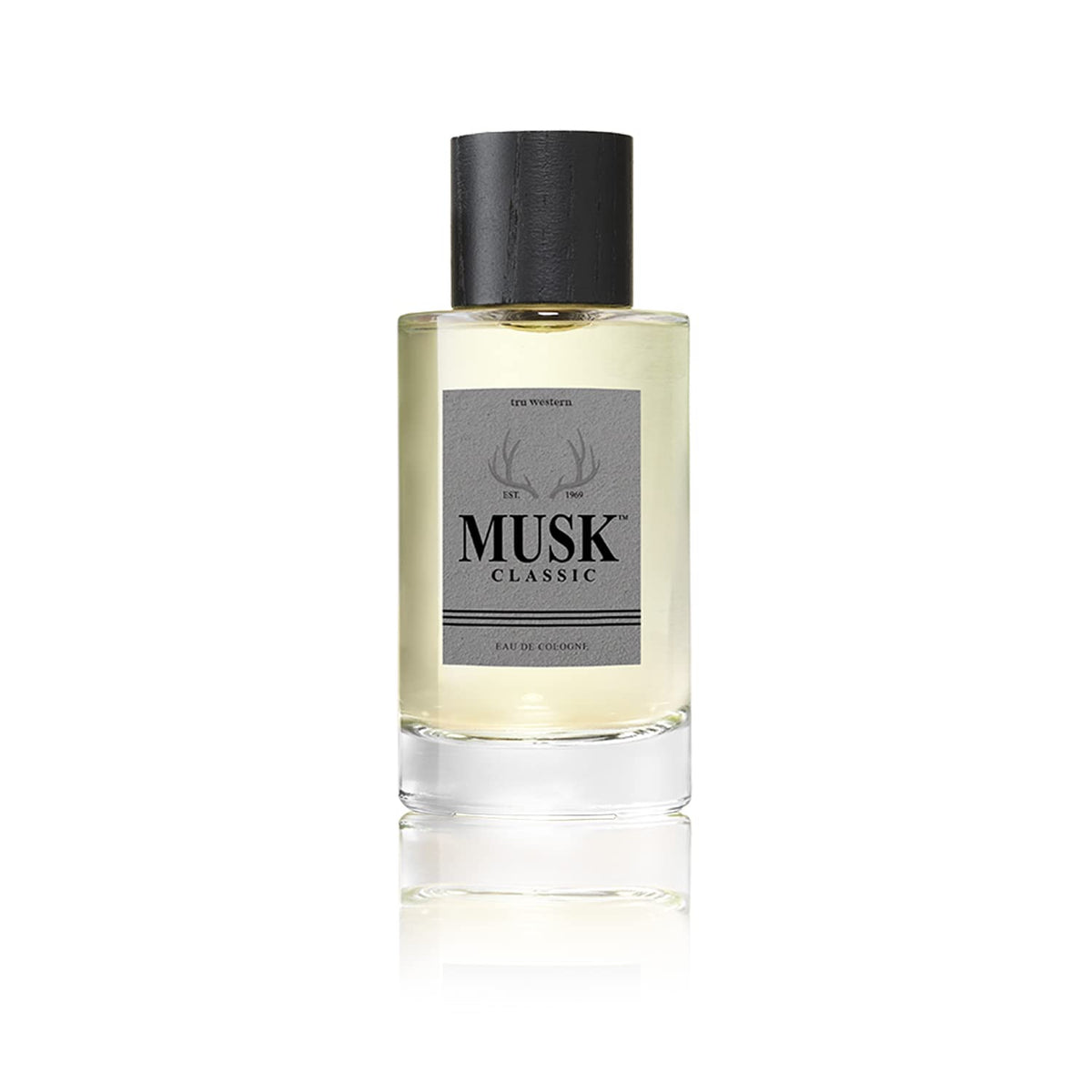 Tru Fragrance & Beauty MUSK Men's Cologne by Tru Western, Masculine After Shave Scent - Citrus, Mandarin, Lemon, Grapefruit, Lily of the Valley, Wood and Musk - 3.4 oz 100 mL