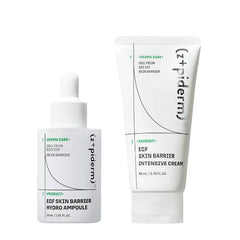 Zipiderm EGF Skin Barrier Intensive Hydration Set – Hydro Ampoule Serum + Intensive Cream Moisturizer, Korean Deep Moisture & Barrier-Repair Duo for Sensitive & Dry Skin