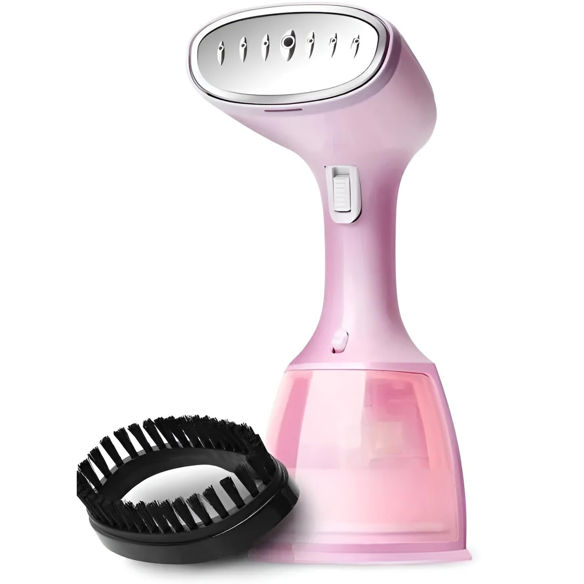 XVersion Garment Steamer, Portable Iron Steamer Clothes 350ml, 15 Sec Fast Heat up Steam Iron w/Brush Wrinkle Remover, Clothes Steamer for Home & Travel Iron - Pink