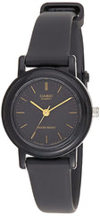 Casio Analog Display Quartz Watch For Women Black/Black/Gold