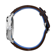 Timex Men Quartz Watch with a Leather Strap Pan Am - Brown
