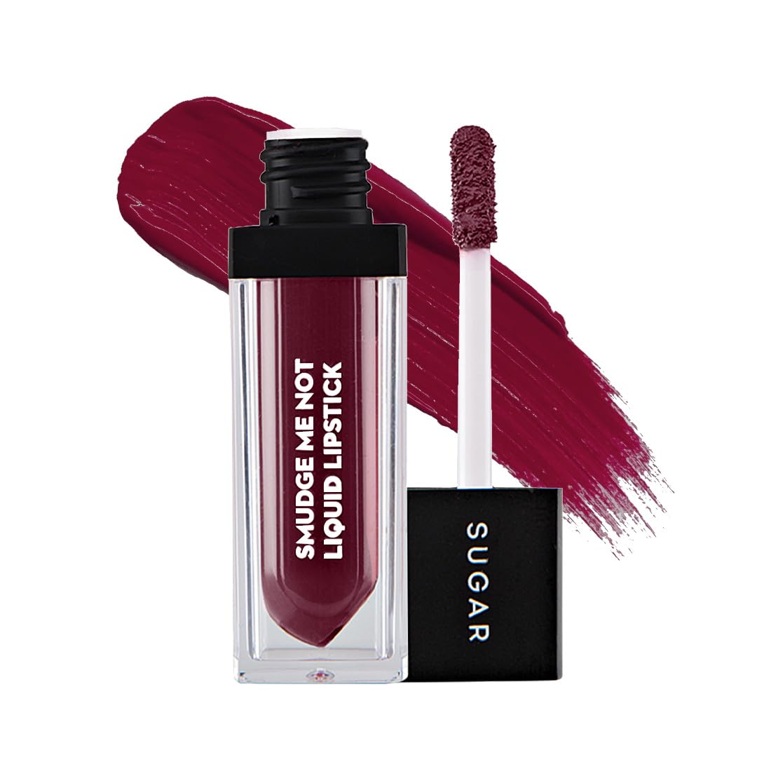 Sugar Cosmetics Smudge Me Not Liquid Lipstick 25 Very Mulberry (Deep Berry) Intensely pigmented, matte finish, long-wearing formula, smudge-proof