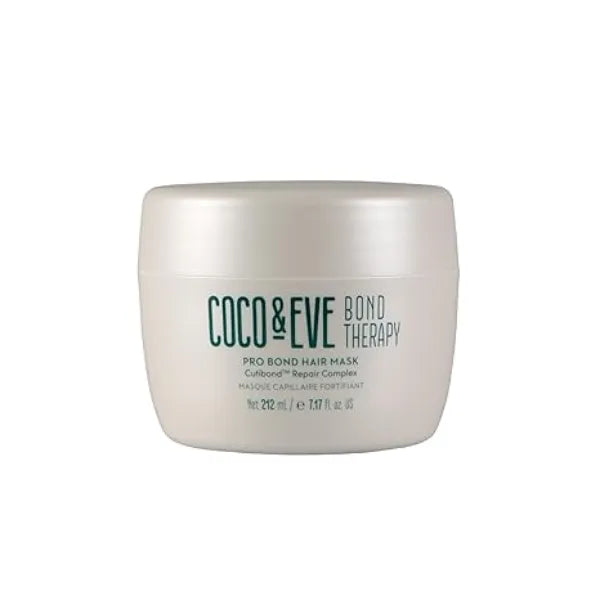 Coco & Eve Bond Therapy Pro Bond Hair Mask. Strengthening Bond Building Treatment with Cutibond Repair Complex. Nourishes, Hydrates, Reduces Breakage for Damaged Chemically Treated Hair 7.17 fl oz