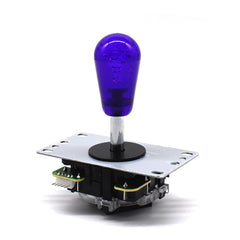 Arcity 2 Pcs Arcade Joystick Oval Bat Top Topper Knob Ball Top Transparent Clear Handle Knob American Type Style for Zippy SANWA SEIMITSU Arcade1up Machine Console Cabinet (Full Orange and Purple)