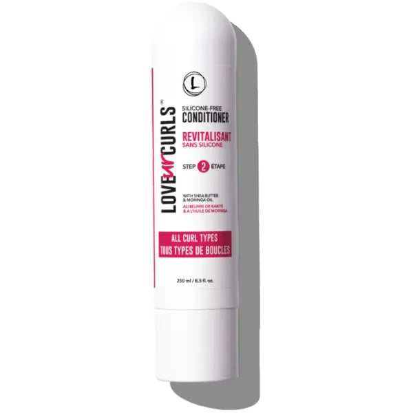 Love Ur Curls Hydrating and Detangling Conditioner for Curly, Wavy, Kinky-Coily Hair Silicone Free for Moisturizing, Soft, Smooth Curls, 250ml