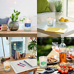 Toworld Scented Candles Gift Set, 12 PCS White Glass Candles, Natural Soy Wax 2.5 Oz Portable Aromatherapy Candles Women Gift with Stress Relief and Aromatherapy for Holiday, Bathing, Home Decoration