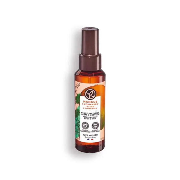 Yves Rocher Mango and Coriander Hair and Body Spray Long Lasting Mist Women 100 ml /3.3 fl.oz