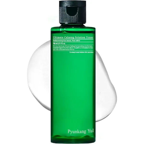 Pyunkang Yul Ultimate Calming Solution Toner with Honeysuckle Flower, Ceramides, Hyaluronic Acid, Centella Asiatica, for Moisturized, Nourishing, Sensitive, Tired Facial Skin 3.71fl.oz