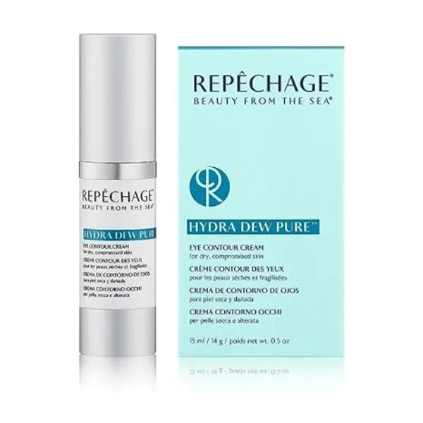 Repêchage Hydra Dew Pure Eye Contour Cream Anti Aging Eye Cream with Seaweed & Peptides Lightweight Hydrating Formula to Smooth Fine Lines & Wrinkles Suitable for All Skin Types