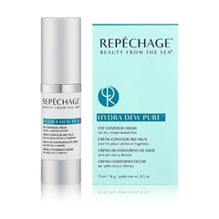 Repêchage Hydra Dew Pure Eye Contour Cream Anti Aging Eye Cream with Seaweed & Peptides Lightweight Hydrating Formula to Smooth Fine Lines & Wrinkles Suitable for All Skin Types
