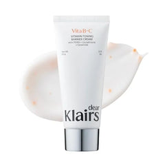 DearKlairs Vitamin Toning Barrier Cream, Skin Barrier Repair, Lightweight, Niacinamide, Korean Hydrating Face Moisturizer Skincare for Sensitive Skin, 2.11 Oz