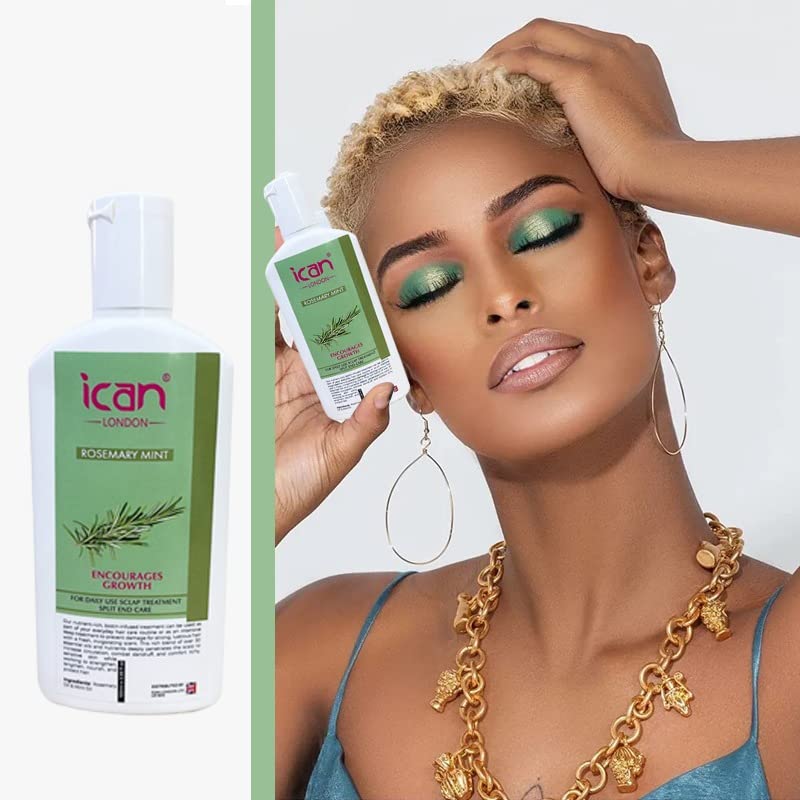 ican London Rosemary Mint Scalp & Hair Treatment Oil For Faster Hair Growth 100ml