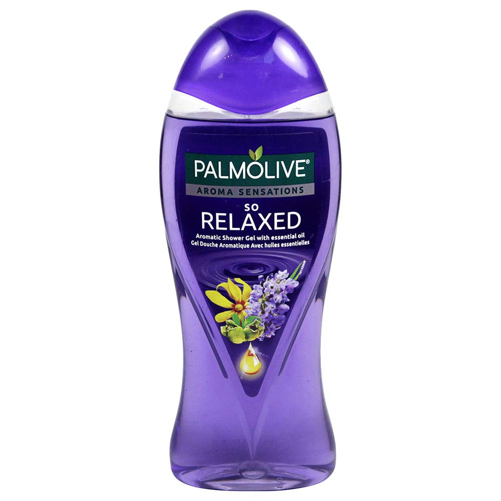 Palmolive Shower Gel Aroma Sensations So Relaxed Body Wash, Pampering shower gel, Delicious fragrance, Silky shower gel with essential oils 500ml (Pack of 3)