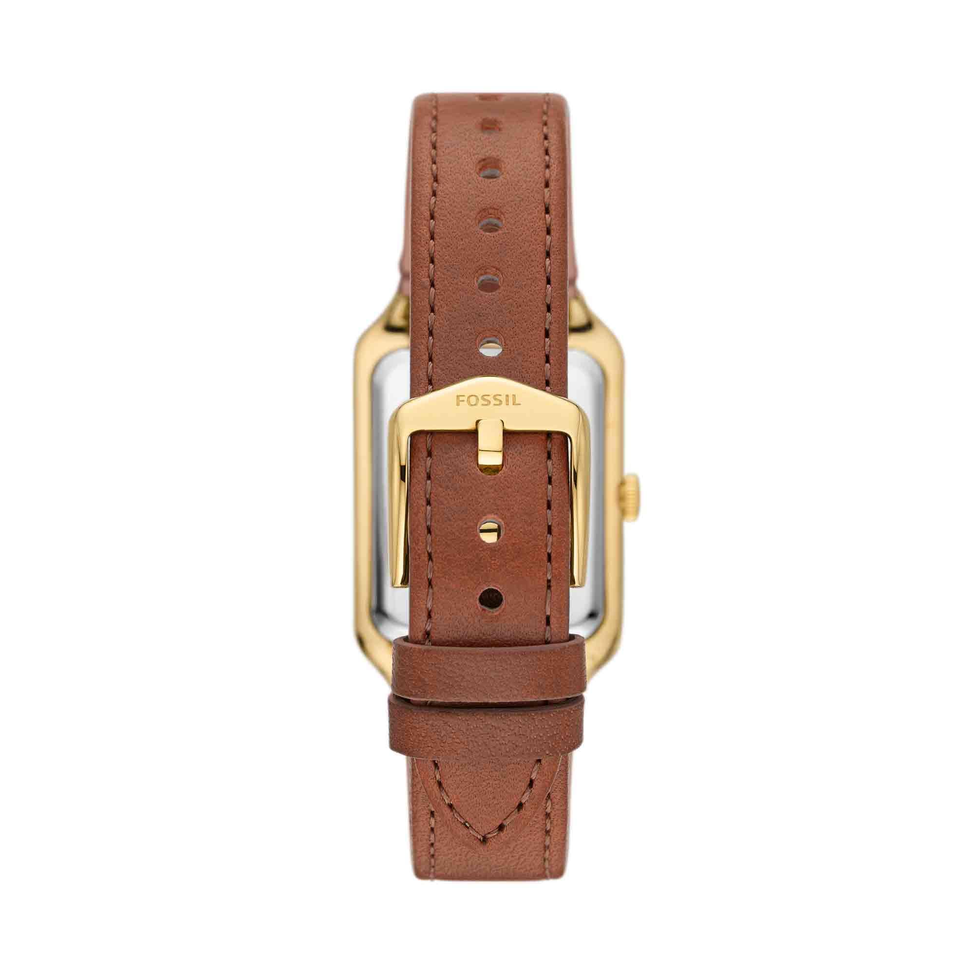 Fossil Raquel Three-Hand Date LiteHide™ Leather Watch - ES5307