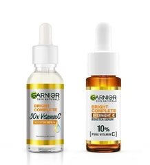 Garnier Bright Complete Vitamin C Serum 15ml Over Night Serum 15ml (PACK OF 2) (30 ml)