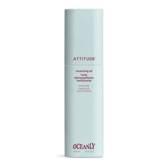 ATTITUDE Cleansing Oil, Makeup Removing Face Cleanser with Squalane & Castor Oil for Soft, Hydrated Skin, EWG Verified, Vegan, Unscented, 3.4 Fl Oz