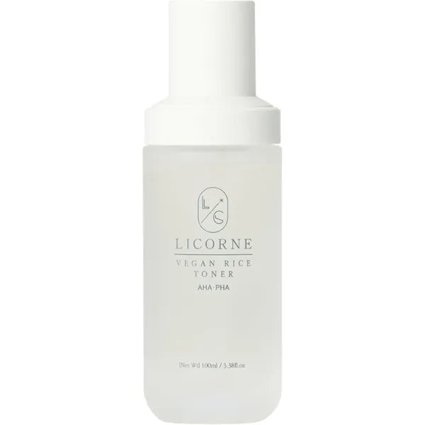 Licorne Vegan Rice Toner Korean Face Toner with Rice Water, Hydrating Milky Toner, K-Beauty Skincare for Smooth, Radiant-Looking Skin, 100ml 3.38 Fl Oz