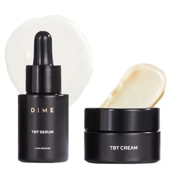 DIME Beauty TBT Reviving Skincare Set - Includes TBT Cream (15 ml) + Serum (10 ml), Formulated with Bakuchiol, a Clean Retinol Alternative to Reduce the Appearance of Fine Lines