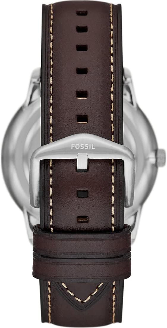 Fossil Men's Neutra Minimalist Multifunction, Stainless Steel Watch, FS5905, Brown