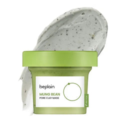 beplain Mung Bean Pore Clay Mask, Blackhead Facial Exfoliator, 4.05 fl oz