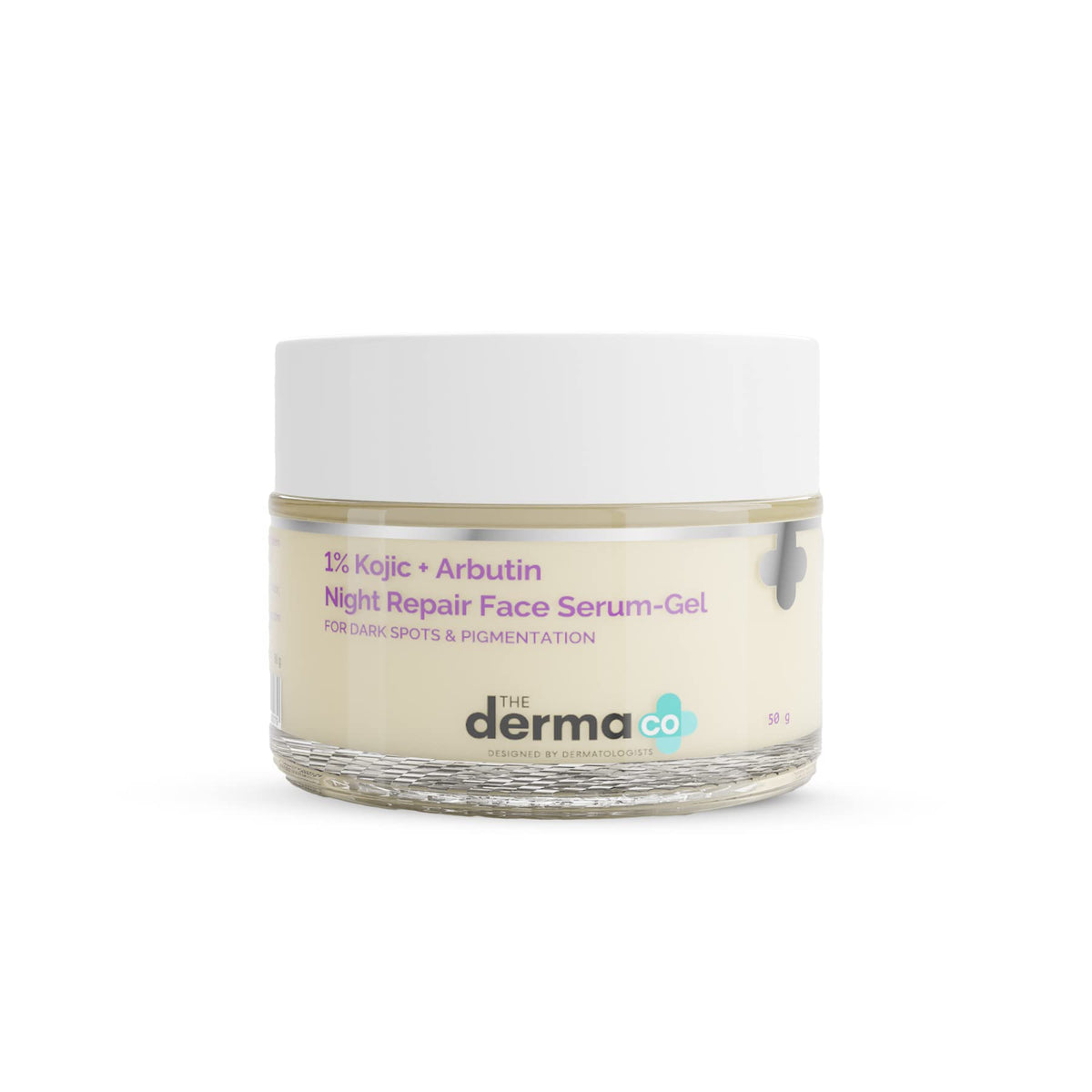 The Derma Co 1% Kojic + Arbutin Night Repair Face Serum-Gel for Dark Spots & Pigmentation - 50g
