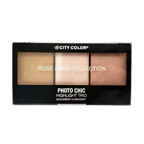 City Color Cosmetics Photo Chic Hightlight Trio (Rose Gold Collection)